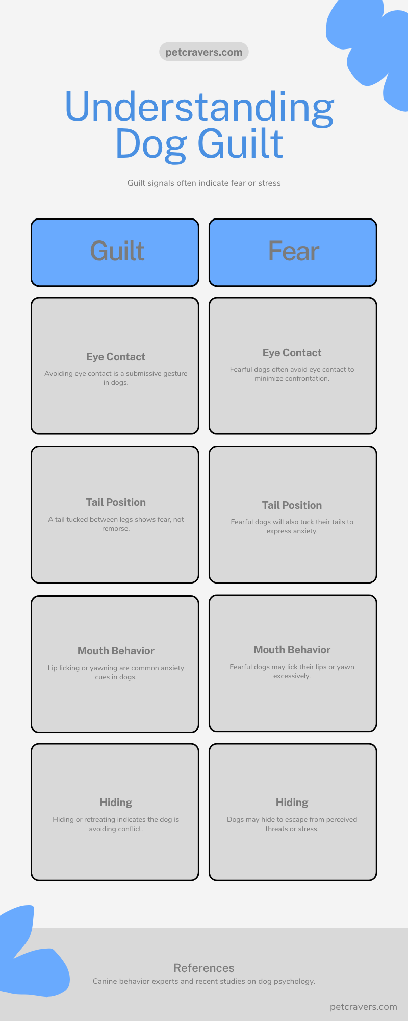 Common “Guilty” Behaviors