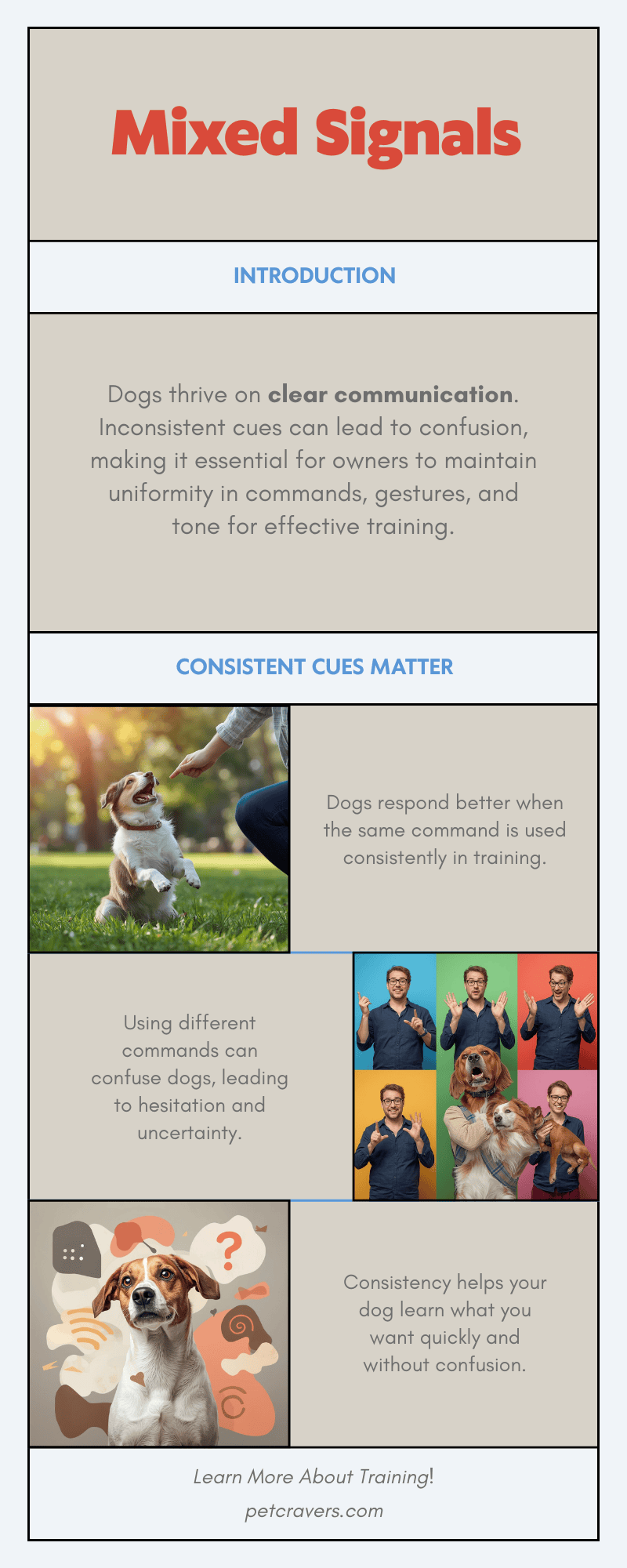 How Inconsistency Confuses Dogs
