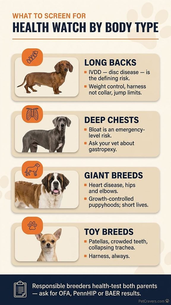 Most popular dog breeds in the world - Health by body type