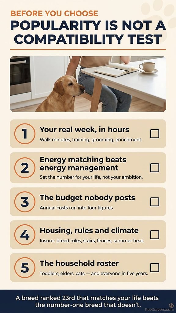 Most popular dog breeds in the world - Popularity is not a compatibility test